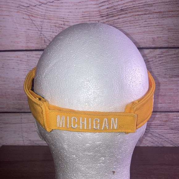 Michigan Wolverines Yellow NCAA Visor EUC - Picture 4 of 8